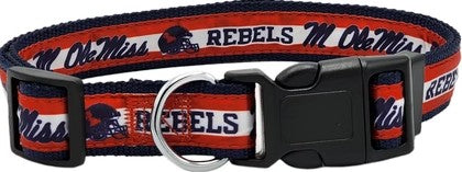 Mississippi Rebels Dog Collar