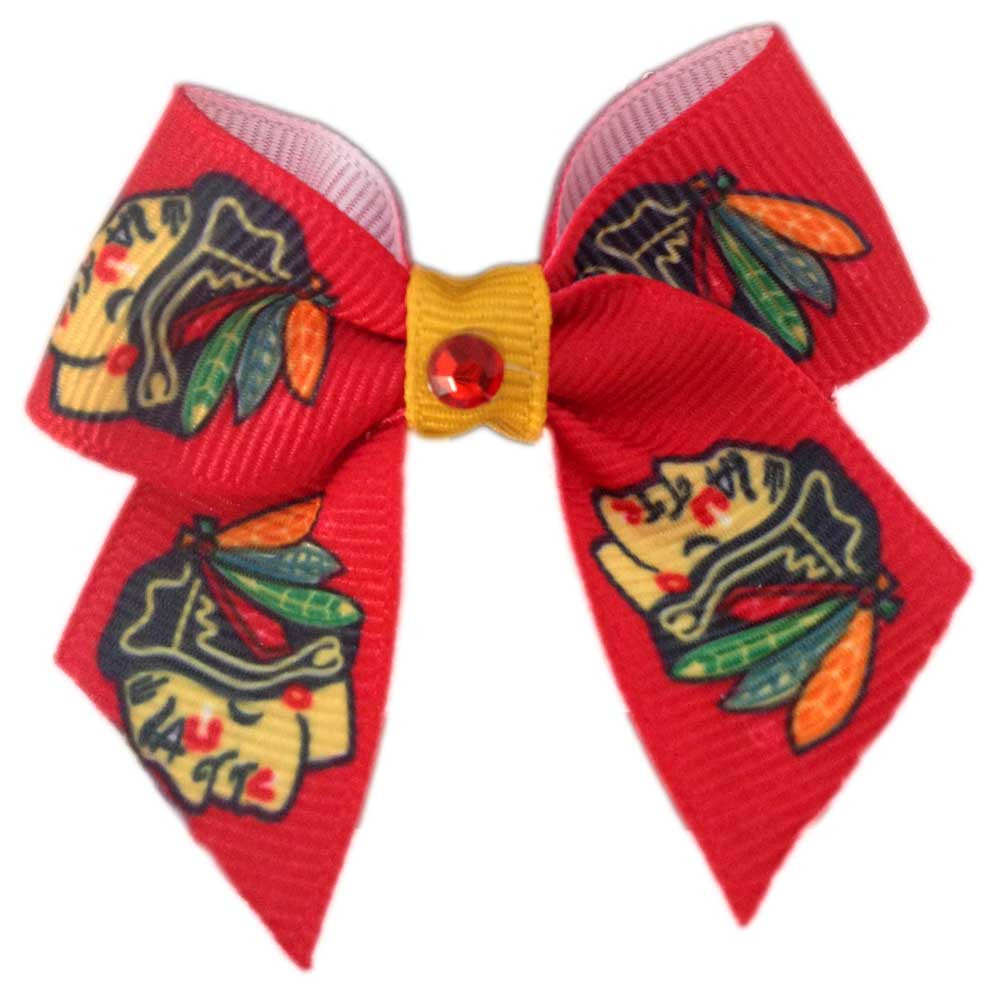 Chicago Blackhawks Dog Hair Bow