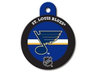 St. Louis Blues Round Hockey Puck Dog ID Tag