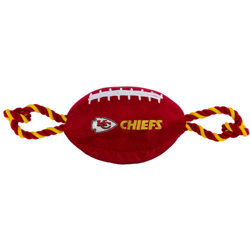 Kansas City Chiefs Nylon Football Dog Toy