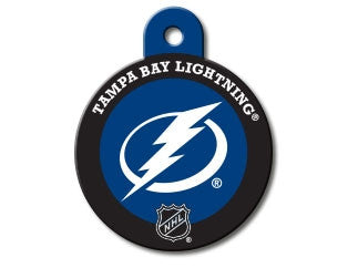 Tampa Bay Lightning Round Hockey Puck Dog ID Tag