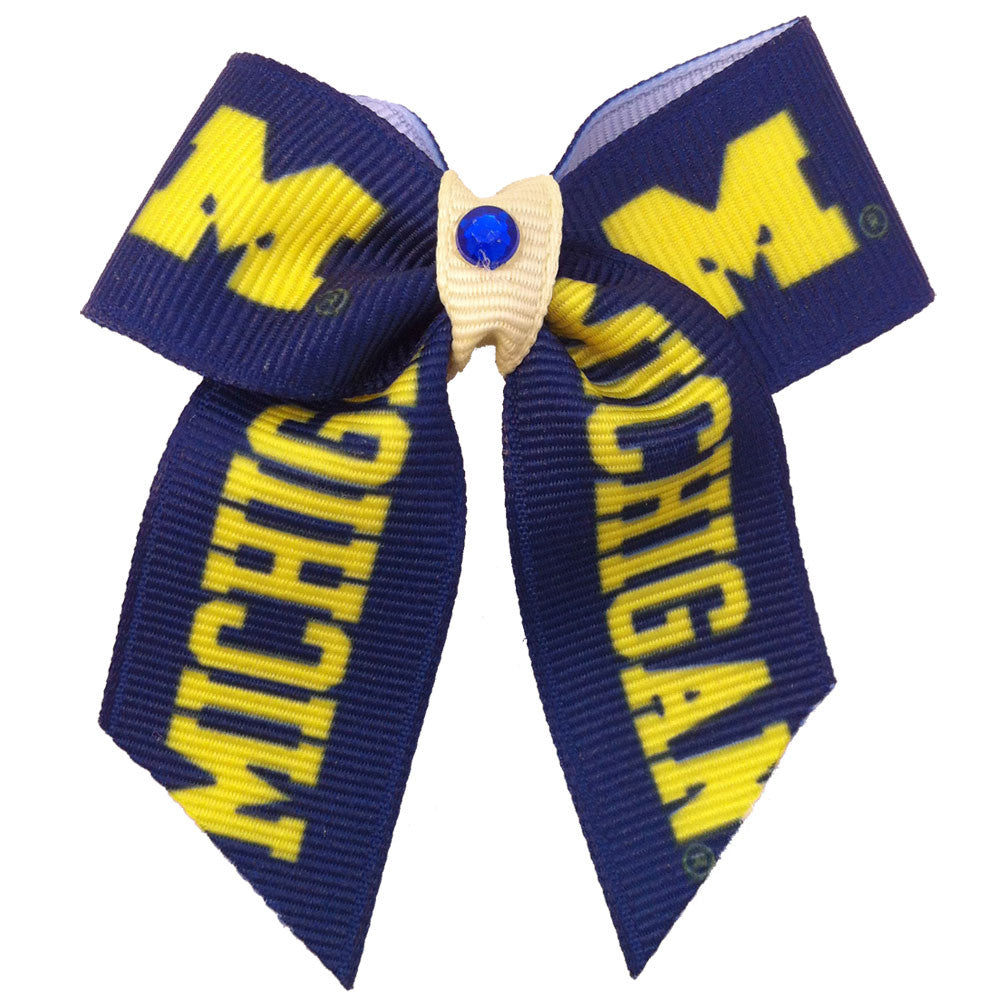 Michigan Wolverines Dog Hair Bow