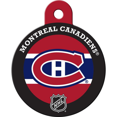 Montreal Canadiens Round Hockey Puck Dog ID Tag