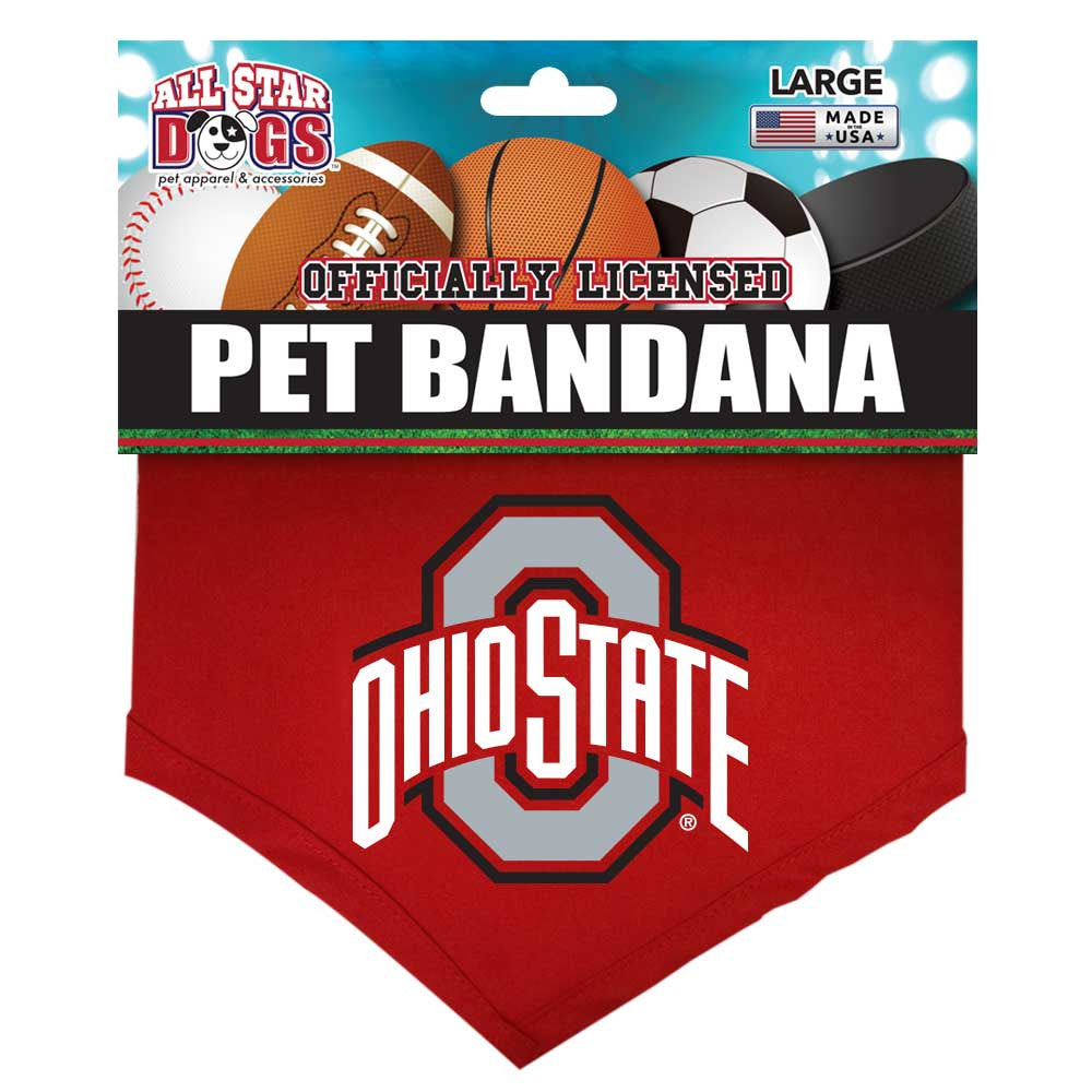 Ohio State Buckeyes Dog Bandana