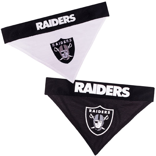 Oakland Raiders Reversible Dog Bandana