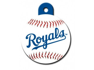 Kansas City Royals Round Baseball Dog ID Tag