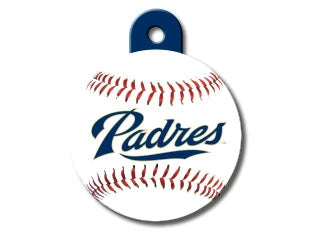 San Diego Padres Round Baseball Dog ID Tag
