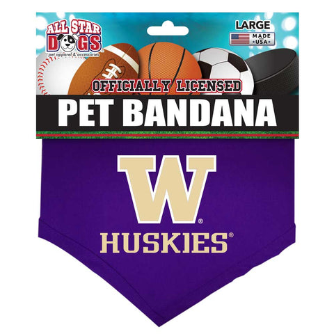 Washington Huskies Dog Bandana