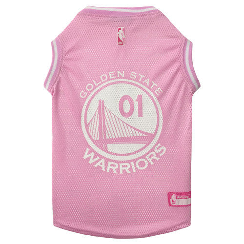 Golden State Warriors Pink Dog Tank Jersey