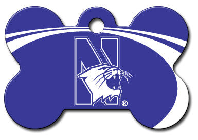 Northwestern Wildcats Dog ID Tag