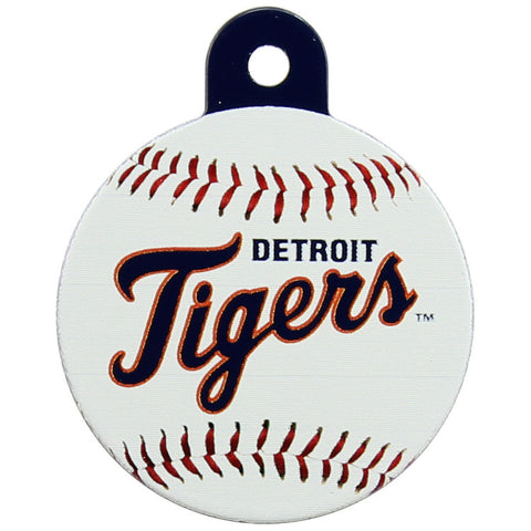 Detroit Tigers Round Baseball Dog ID Tag