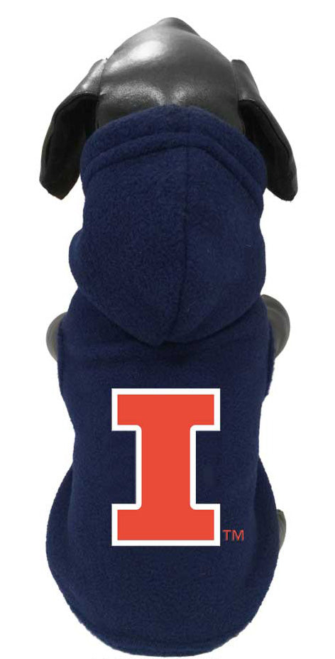 Illinois Fighting Illini Dog Polar Fleece Hoody