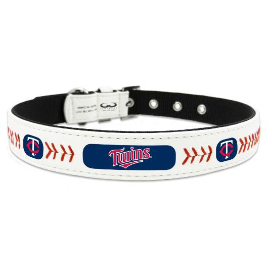 Minnesota Twins Leather Dog Collar