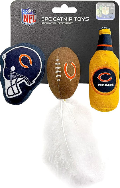 Chicago Bears 3-piece Cat Nip Toy Set