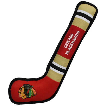 Chicago Blackhawks Hockey Stick Dog Toy