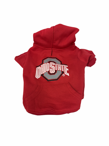 Ohio State Buckeyes Dog Hooded Sweatshirt