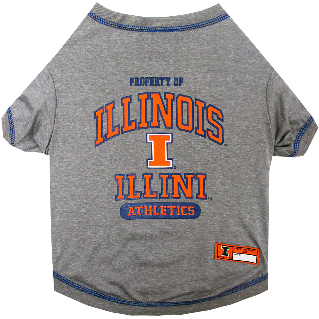 Illinois Fighting Illini Dog T-Shirt