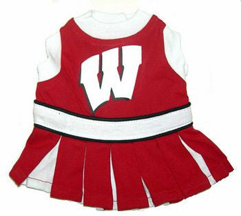 Wisconsin Badgers Dog Cheerleader Uniform