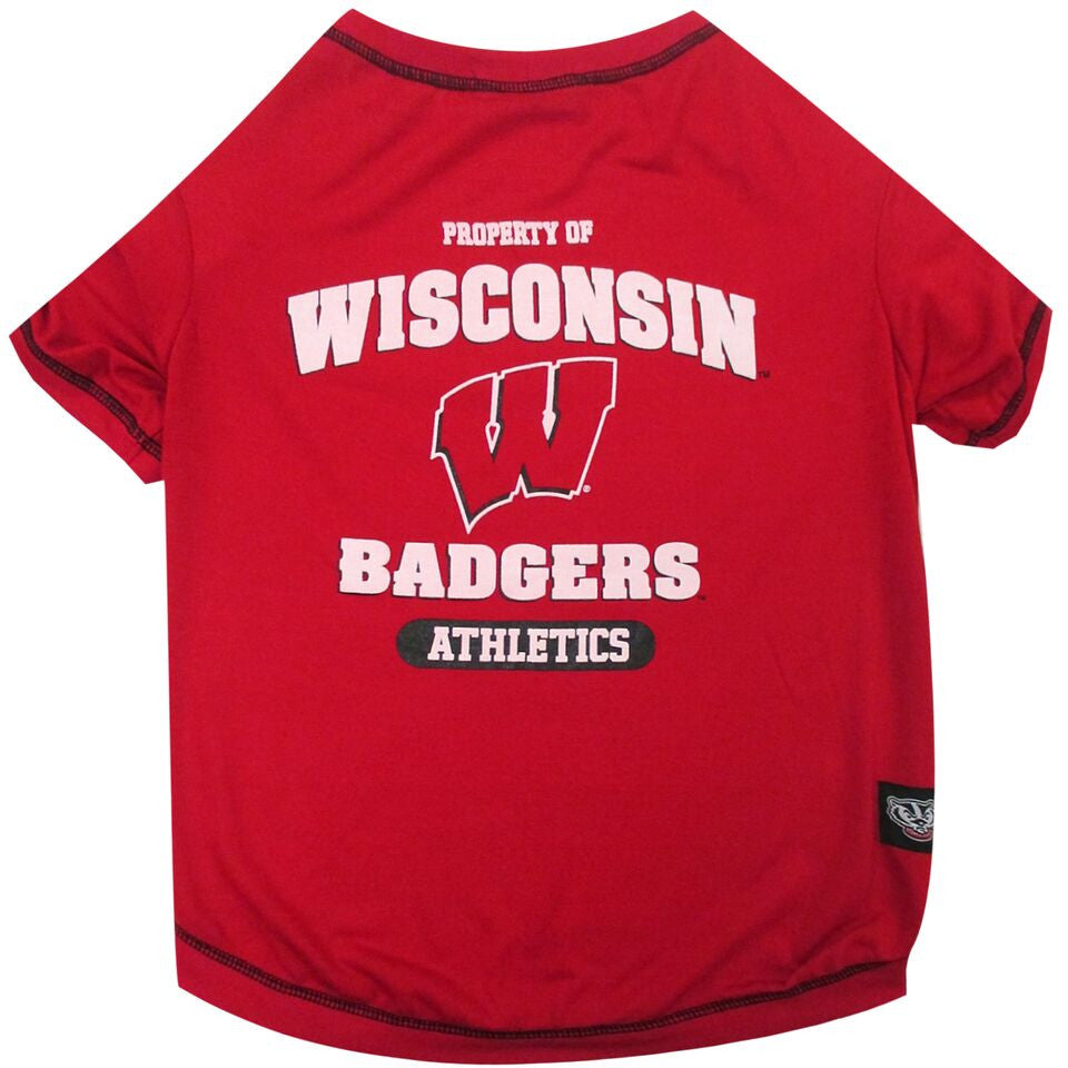 Wisconsin Badgers Dog T-Shirt