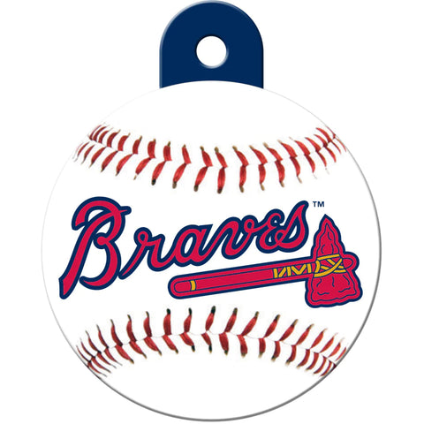 Atlanta Braves Round Baseball Dog ID Tag – Athletic Pets