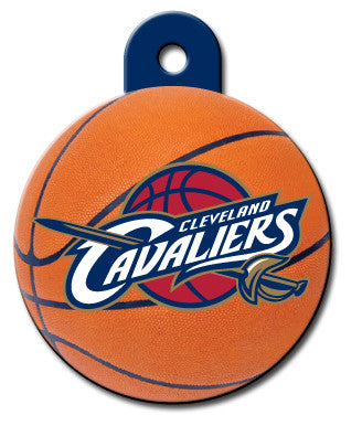 Cleveland Cavaliers Round Basketball Dog ID Tag