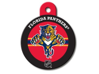 Florida Panthers Round Hockey Puck Dog ID Tag