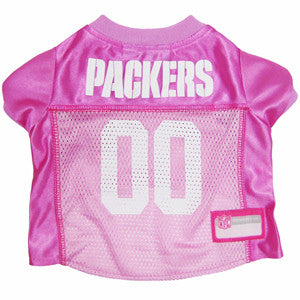 Green Bay Packers Pink Dog Jersey
