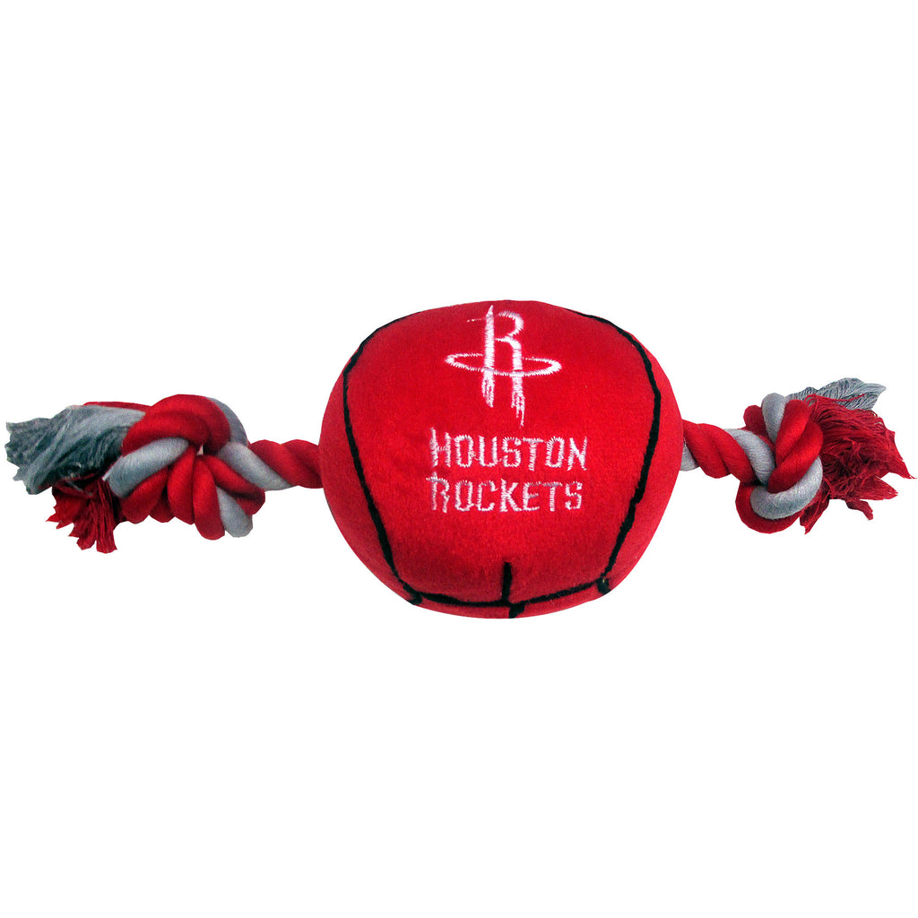 Houston Rockets Basketball Plush and Rope Toy