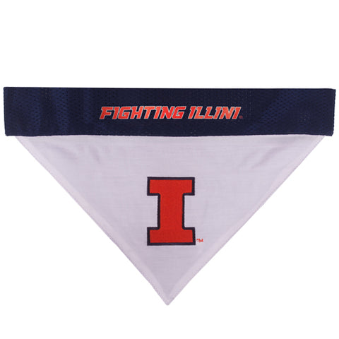 Illinois Fighting Illini Reversible Dog Bandana