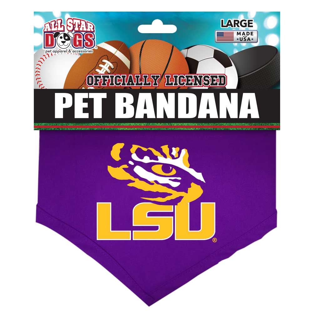LSU Louisiana State Tigers Dog Bandana