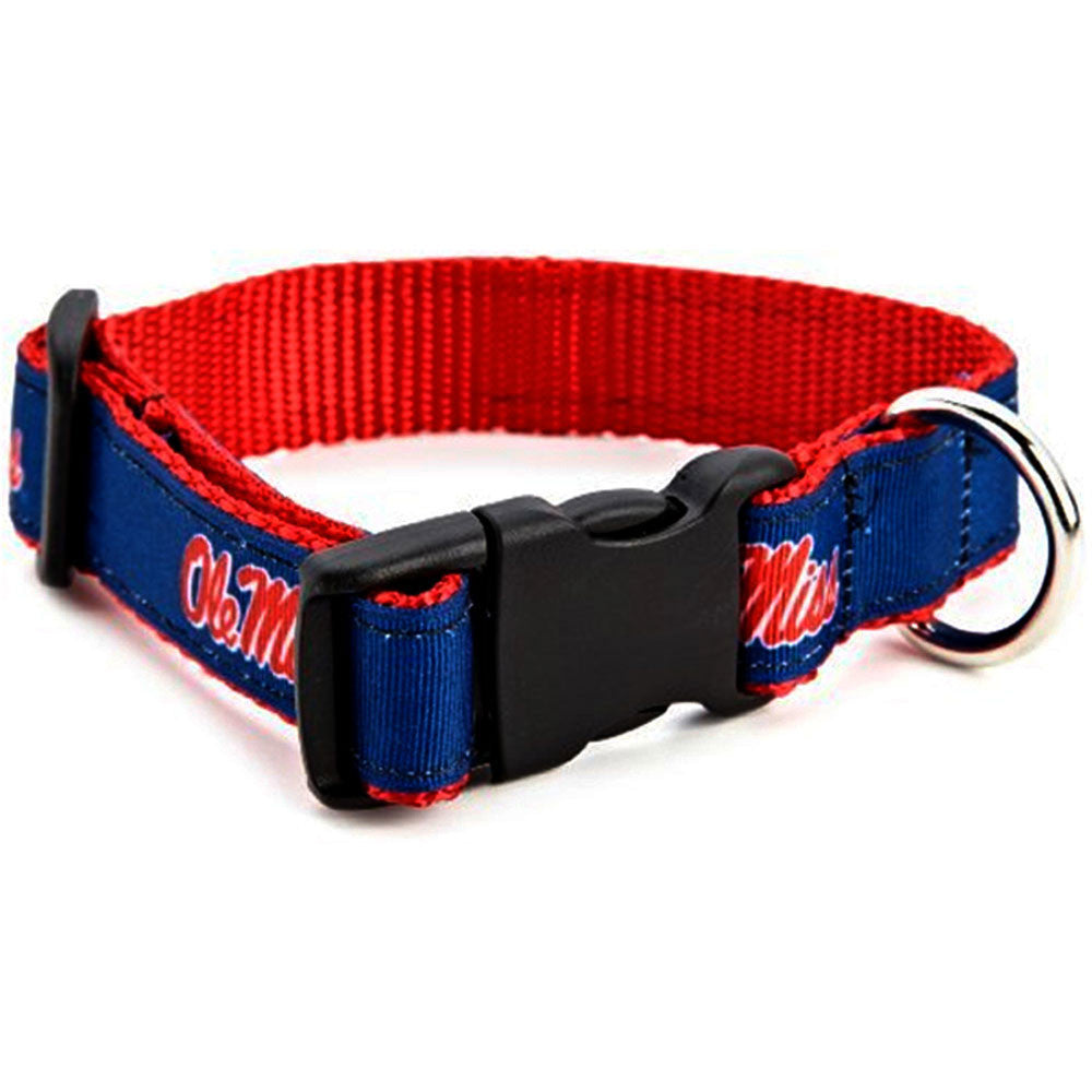 Mississippi Rebels Premium Dog Collar