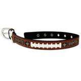 New Orleans Saints Leather Dog Collar