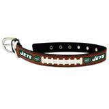 New York Jets Leather Dog Collar