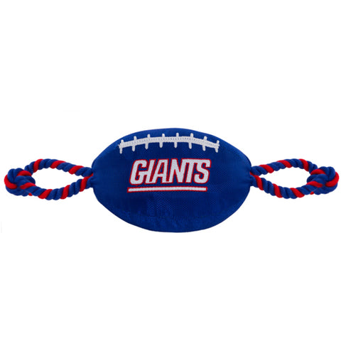 New York Giants Nylon Football Dog Toy