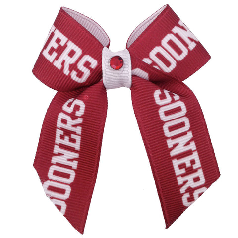 Oklahoma Sooners Dog Hair Bow