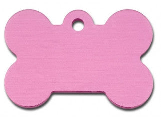 Pink Bone Dog ID Tag