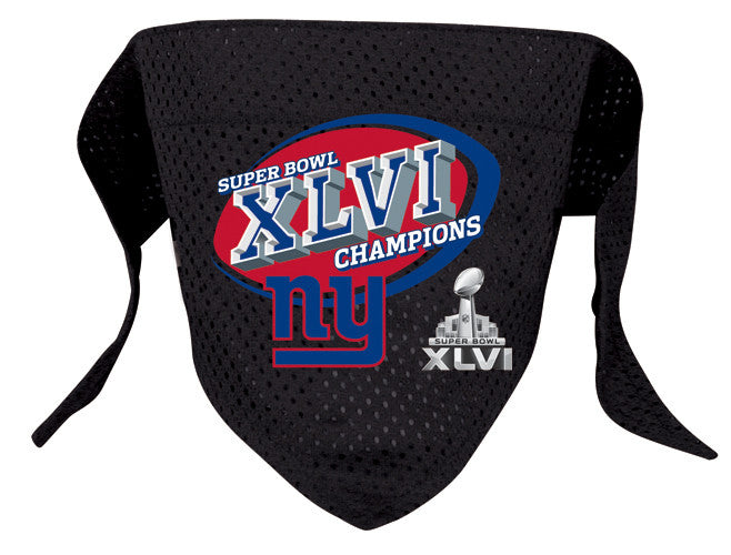 New York Giants Superbowl XLVI Champion Dog Bandana