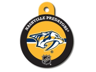 Nashville Predators Round Hockey Puck Dog ID Tag