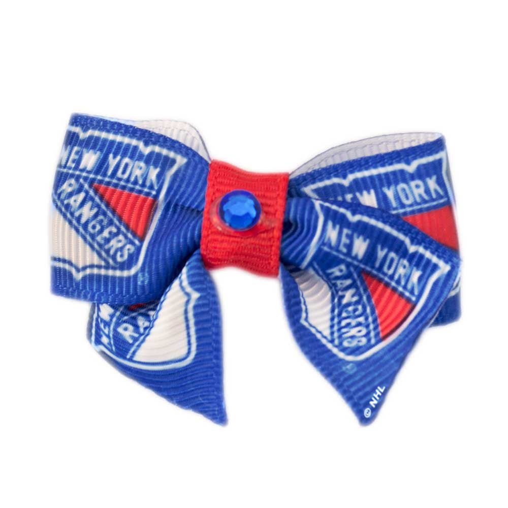 New York Rangers Dog Hair Bow