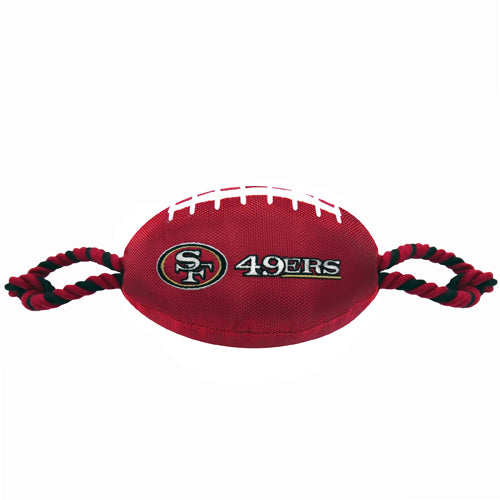 San Francisco 49ers Nylon Football Dog Toy