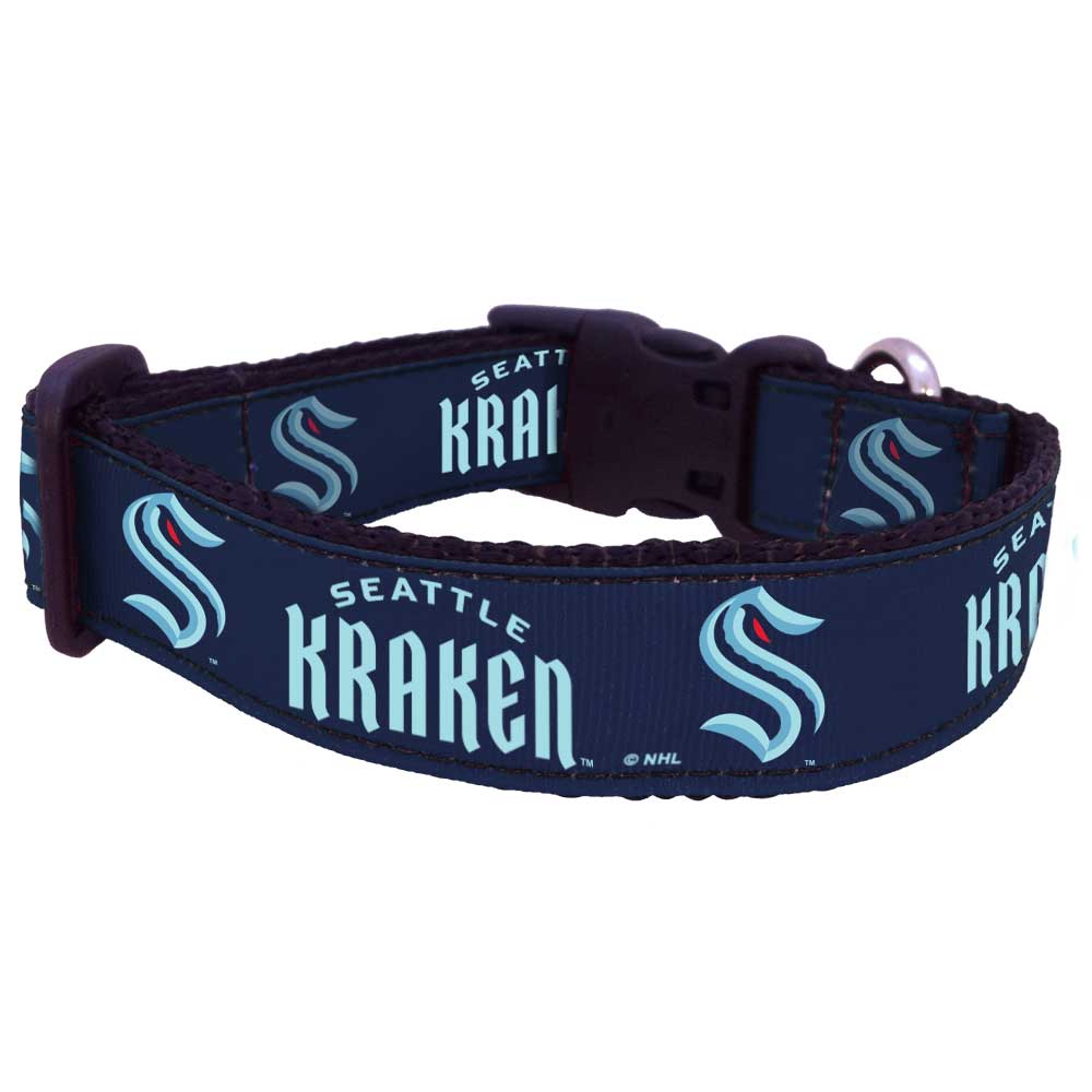 Seattle Kraken Premium Dog Collar