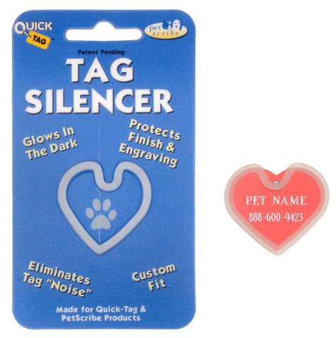 Heart Shaped ID Tag Silencer / Protector