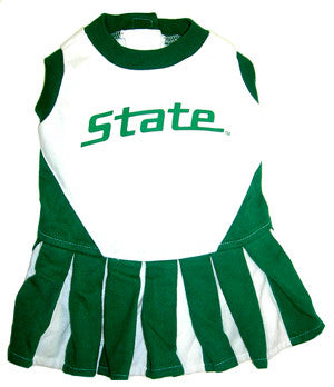 Michigan State Spartans Dog Cheerleader Uniform