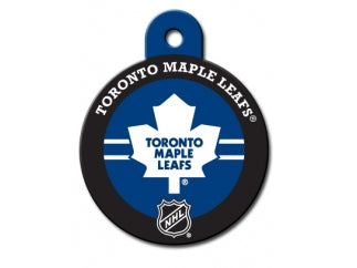 Toronto Maple Leafs Round Hockey Puck Dog ID Tag