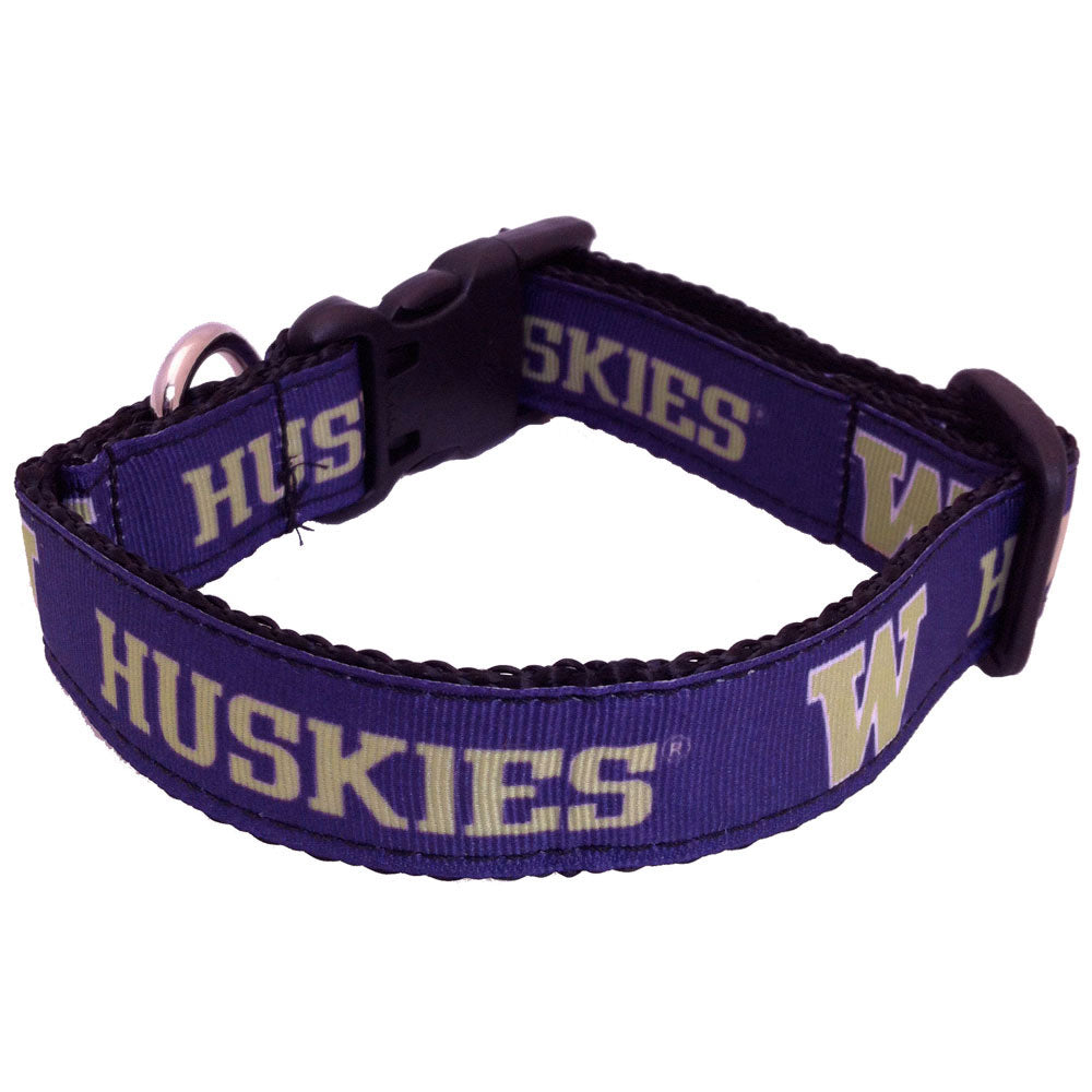 Washington Huskies Premium Dog Collar
