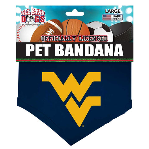 West Virginia Mountaineers Dog Bandana