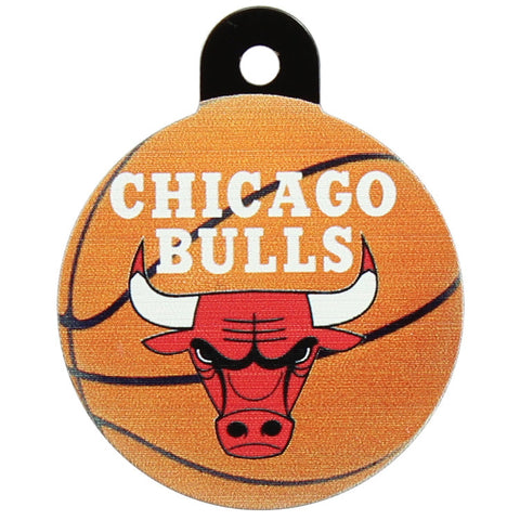 Chicago Bulls Round Basketball Dog ID Tag