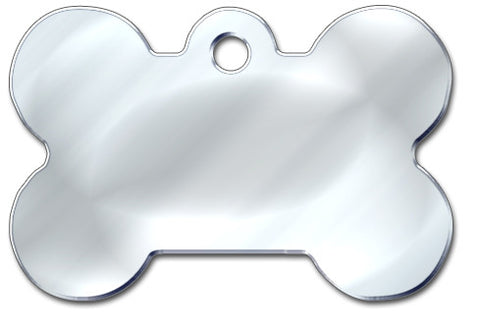 Chrome Bone Dog ID Tag