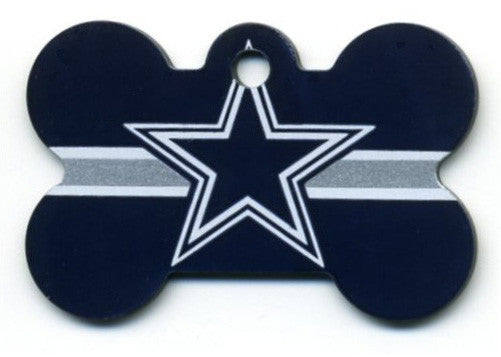 Dallas Cowboys NFL Pet ID Tag Large Bone