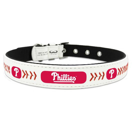 Philadelphia Phillies Leather Dog Collar